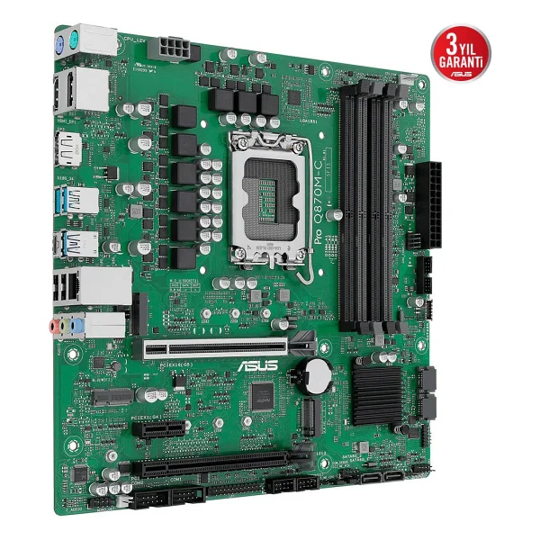 Asus Pro Q870m-C-Csm Intel Lga1851 DDR5 Micro Atx Anakart - Görsel 7