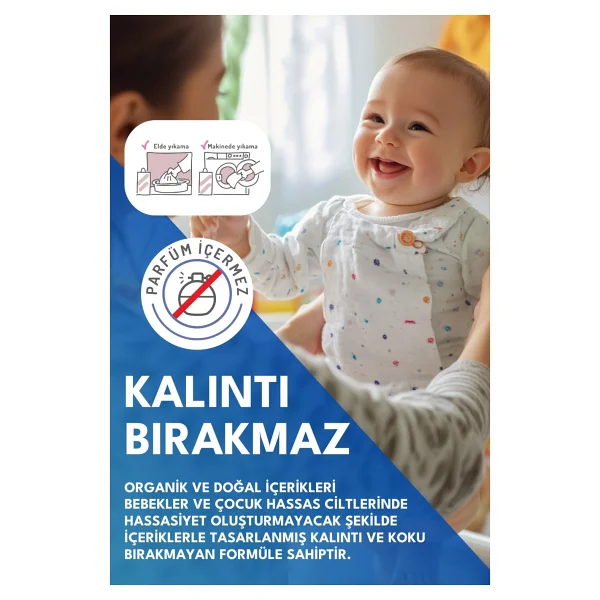 Minoris Baby Organik Antialerjik Bebek Çamaşır Deterjanı 1000 Ml - Görsel 4