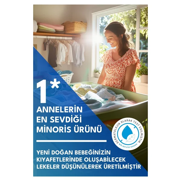 Minoris Baby Organik Antialerjik Bebek Çamaşır Deterjanı 1000 Ml - Görsel 7