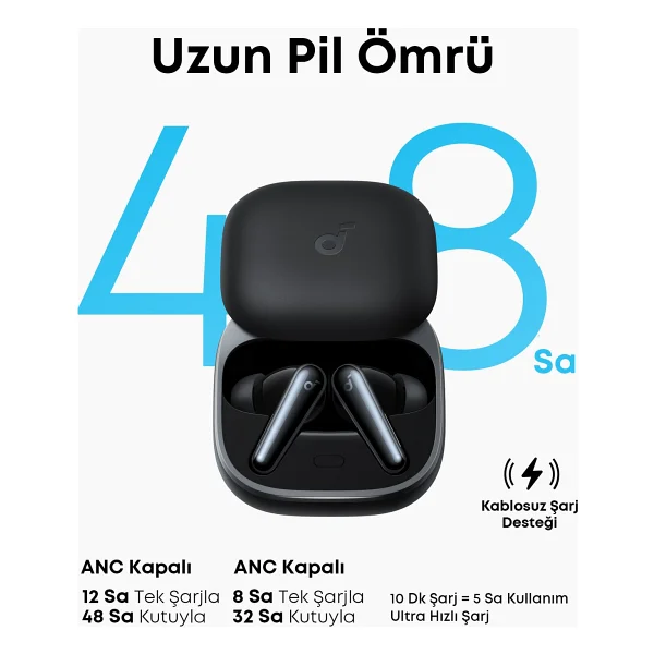 Anker Soundcore Liberty 5 ANC TWS Siyah Kulak İçi Bluetooth Kulaklık - Görsel 6