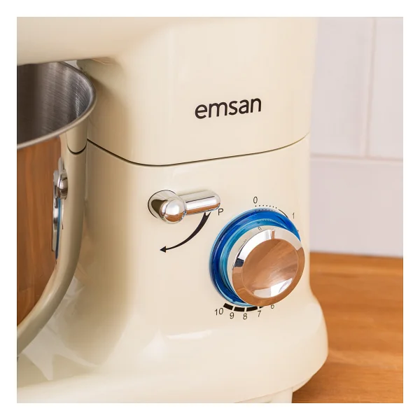 Emsan Bella Gusto Comfort Krem 1300 W 5.5 Lt Stand Mikser - Görsel 3