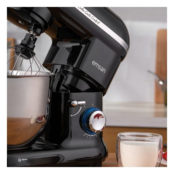 Emsan Bella Gusto Comfort Siyah 1300 W 5.5 Lt Stand Mikser - Görsel 2