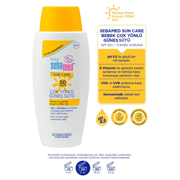 Sebamed Sun Care Çok Yönlü Koruyucu 100 Ml 50 Faktör Bebek Güneş Sütü - Görsel 2