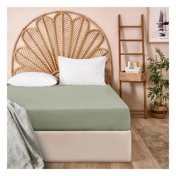 Evidea Soft Basic Bej 160x200 Cm Çift Kişilik Lastikli Çarşaf - Görsel 10