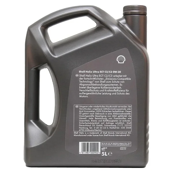 Shell Helix Ultra Ect C2/C3 0w-30 5 Lt Motor Yağı - Görsel 2