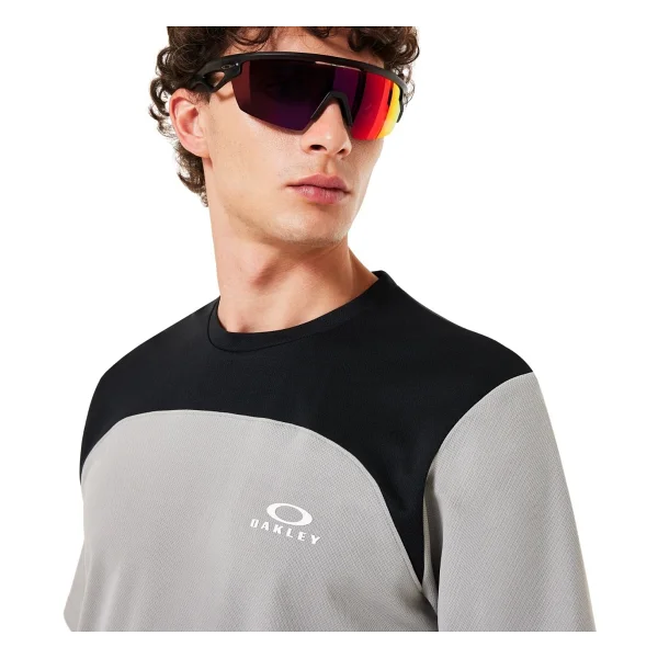 Oakley Free Ride Jersey Erkek Gri Tişört - Renkli - Görsel 3