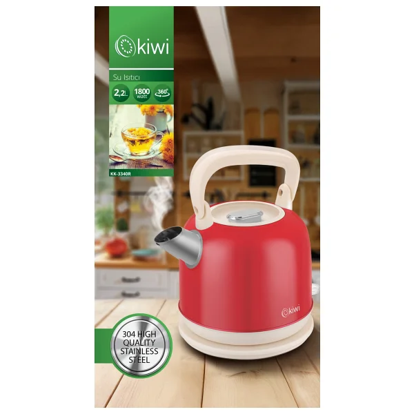 Kiwi Retro Kk-3340 1800 W 2.2 Lt Kettle - Görsel 3