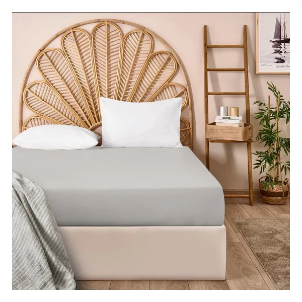 Evidea Soft Basic Bej 160x200 Cm Çift Kişilik Lastikli Çarşaf - Görsel 9