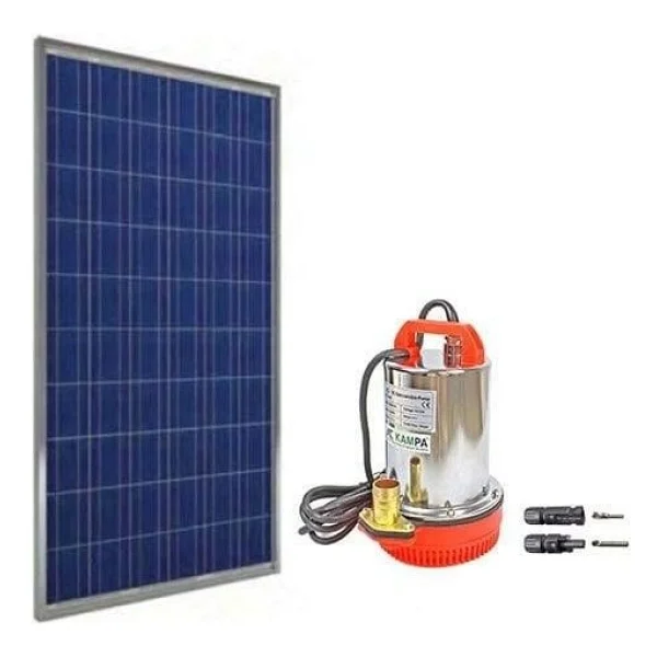 Cacheng 12 Volt Dc Solar Güneş Enerjili Su Pompası 170 Watt Panel Set