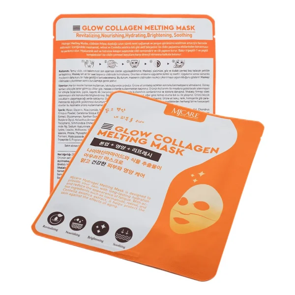 Mjcare Glow Collagen Melting Mask - Hydrojel Şeffaflaşan Eriyen Maske - Görsel 4