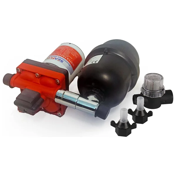 Seaflo 12 Volt 2 Lt Tanklı Otomatik Hidrofor, 11.3lt 3.7bar Tekne, Karavan Hidroforu - - - 3030 Turuncu - Görsel 2