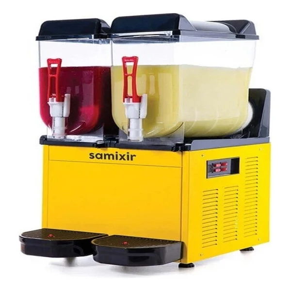 Samixir Twin Slush24.Y 12+12 Lt Sarı Buzlaş Makinesi - Görsel 2