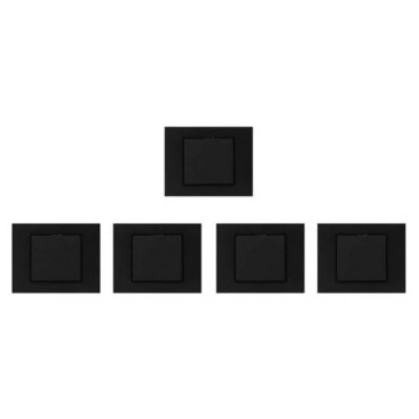 Ovivo Grano Siyah Anahtar 5'li Paket(Çerçeve Dahil) - Görsel 3