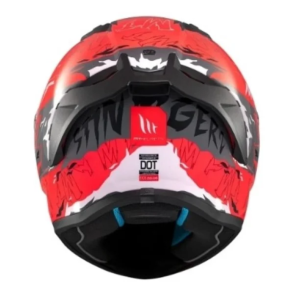 Mt Stinger 2 Ardent Kırmızı Siyah Full Face Motor Kaskı - Görsel 2