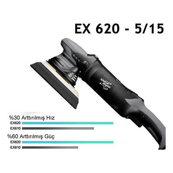 Shine Mate Ex620 5/15 125 Mm Orbital Deluxe Polisaj Makinesi - Görsel 2