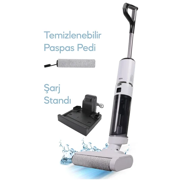 Sinbo Sfc-4106 Islak Kuru Şarjlı Dikey Süpürge - Görsel 3