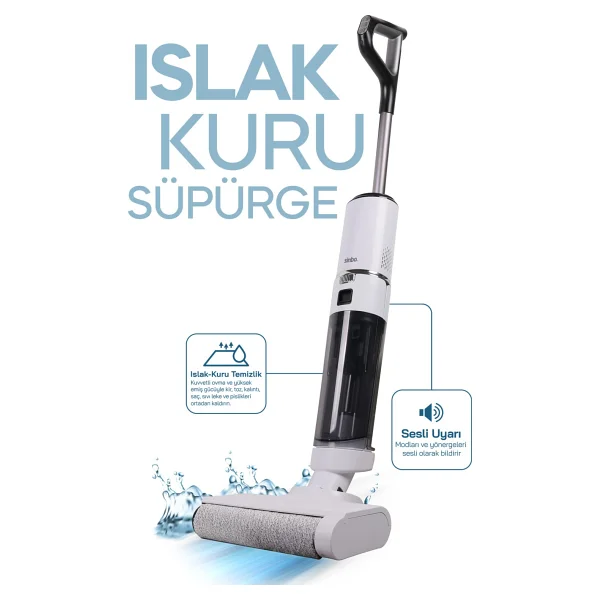 Sinbo Sfc-4106 Islak Kuru Şarjlı Dikey Süpürge - Görsel 4
