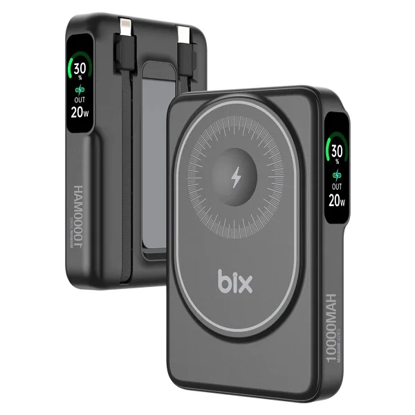 Bix Tpb16 Siyah 10000 mAh Hızlı Şarj Magsafe Powerbank - Görsel 2