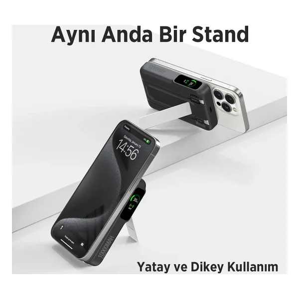Bix Tpb16 Siyah 10000 mAh Hızlı Şarj Magsafe Powerbank - Görsel 5