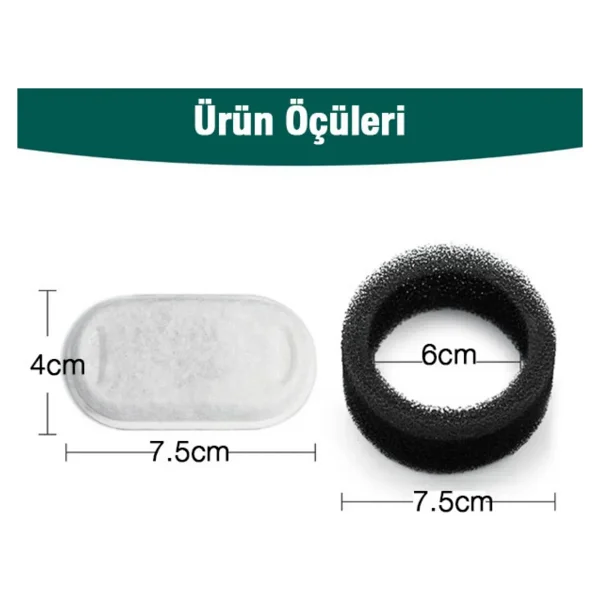 Kamardey Paslanmaz Çelik Su Pınarı Için Aktif Karbon Yedek Filtre 8 Adet Aryuper Uyumlu - Görsel 7