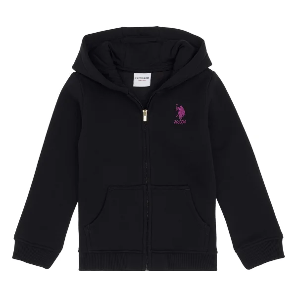 U.S. Polo Assn 50316809-Vr171 Kapüşonlu Tam Fermuarlı Kırmızı Çocuk Sweatshirt - Görsel 8