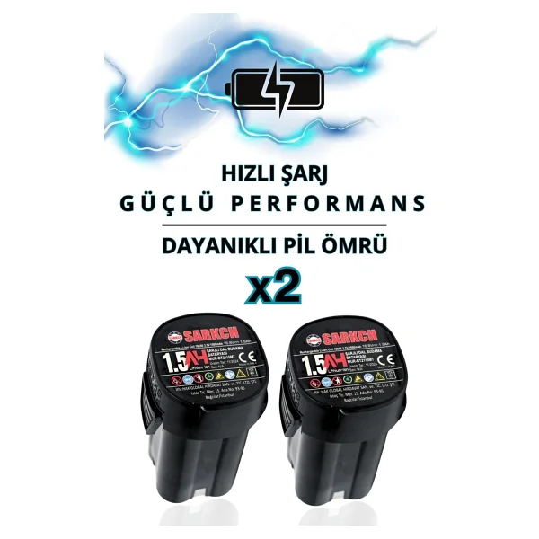 9907 Şarjlı Dal Budama Makası 30mm Kesme Çapı Yedek Bıçaklı - Görsel 4