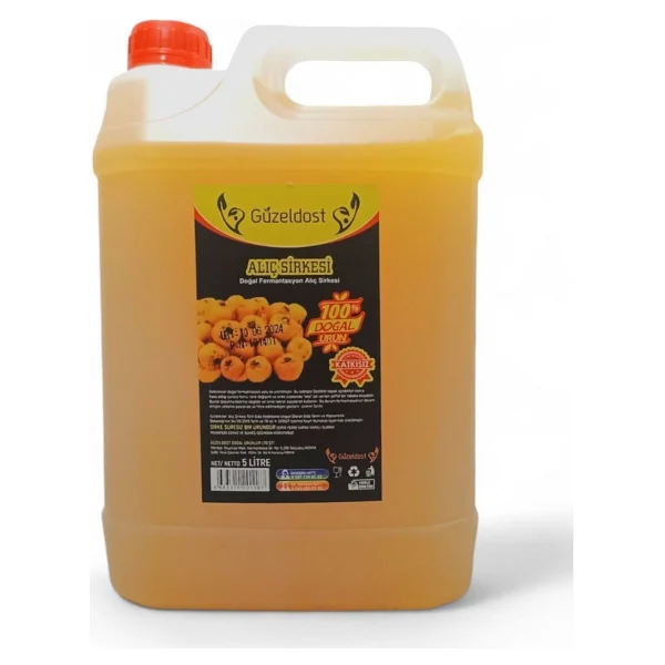 Güzeldost Alıç Sirkesi 5 Litre Katkısız Ev Yapımı - Saf Ve Doğal Lezzet - Görsel 4