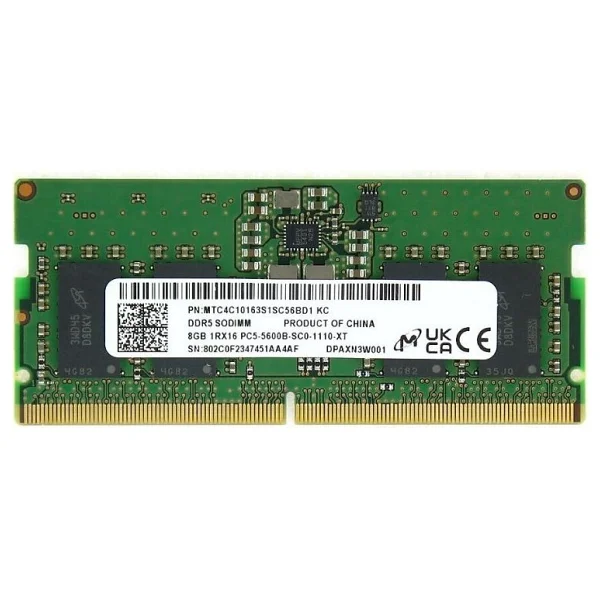 Micron 8 GB 5600 MHz Cl46 Mtc4c10163s1sc56bd1 DDR5 RAM - Görsel 5