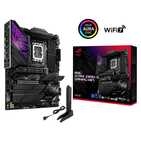 Asus Rog Strix Z890-E Gaming Wi-Fi Intel Lga1851 DDR5 Atx Anakart - Görsel 2