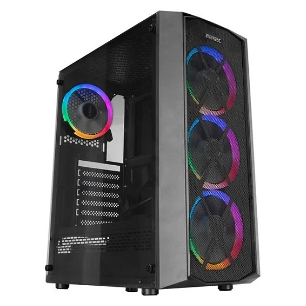 Everest Flat Mesh Gamıng Mıd-Tower PC Kasası - Görsel 2