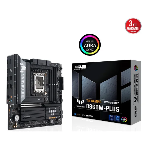 Asus Tuf Gaming B860m-Plus Wi-Fi Intel Lga1851 DDR5 Micro Atx Anakart - Görsel 5