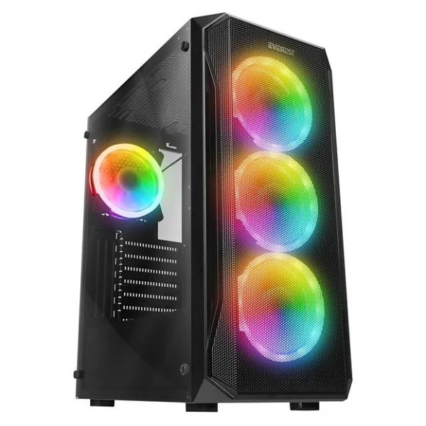Everest X-Racer Peak RGB 4 Fanlı 600 W Atx Oyuncu Kasası - Görsel 2