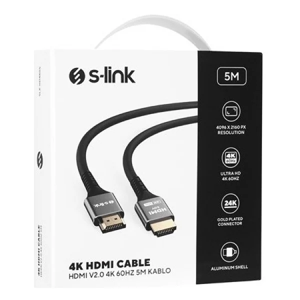 S-Link Slx-Hd4k05 5 M 4K Hdmı Kablo - Görsel 2