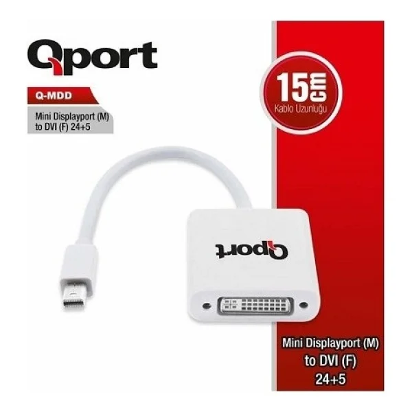 Qport Q-MDD Mini Display To DVI Çevirici - Görsel 2