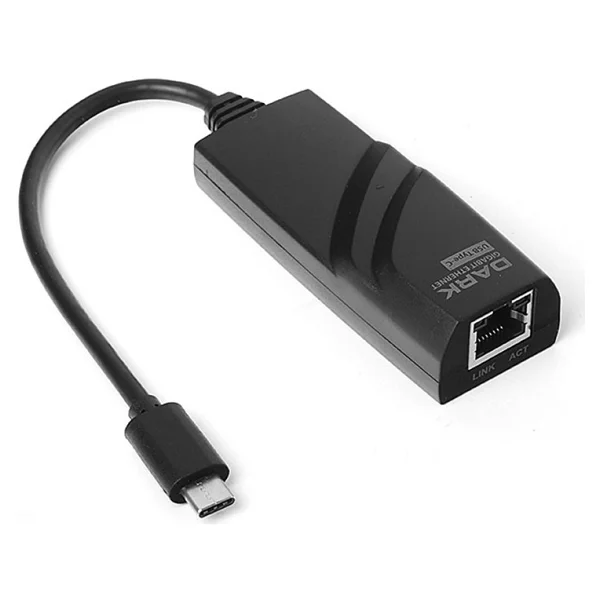 Dark Type C Gigabit Ethernet Adaptörü - Görsel 2