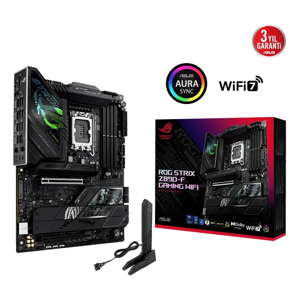 Asus Rog Strix Z890-F Gaming Wi-Fi Intel Lga1851 DDR5 Atx Anakart - Görsel 6