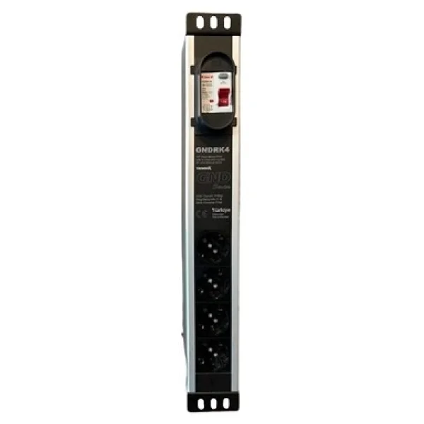Trımbox Gndrk4 4lü Rack Kabin Priz - Görsel 2