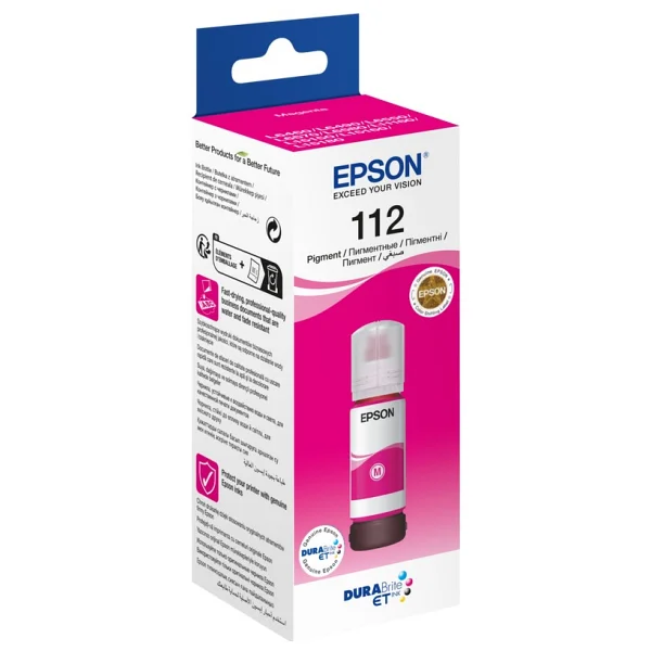 Epson T06c34 (112) Ecotank Magenta Kırmızı Şişe Mürekkep 70 Ml - Görsel 2