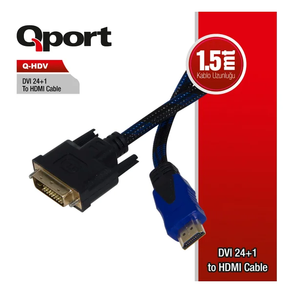 Qport Q-Hdv Dvı To Hdmı Dönüştürücü - Görsel 5