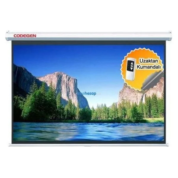 Codegen Ex-18 180x180 Motorlu Projeksiyon Perdesi - Görsel 2