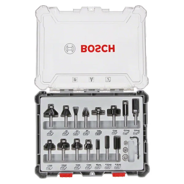 Bosch 2607017471 15 Parça 6 Mm Pro Karışık Freze Seti - Görsel 3