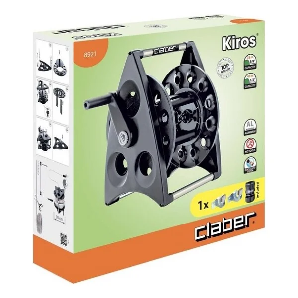 Claber 8921 Kiros Duvara Monte 40 Mt Hortum Makarası - Görsel 2