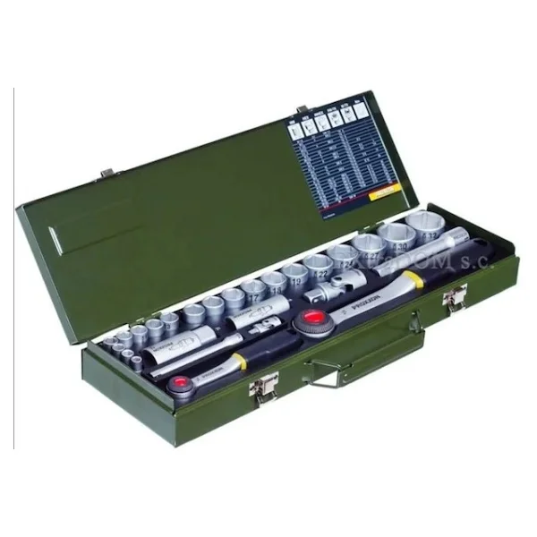 Proxxon 23020 1/4" 1/2" Cırcır Kollu 27 Parçalı Lokma Takımı - Görsel 5