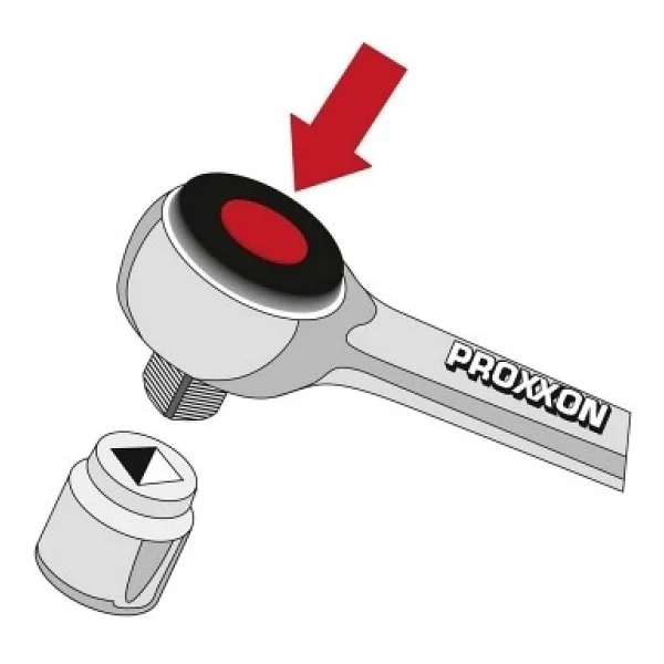 Proxxon 23020 1/4" 1/2" Cırcır Kollu 27 Parçalı Lokma Takımı - Görsel 3