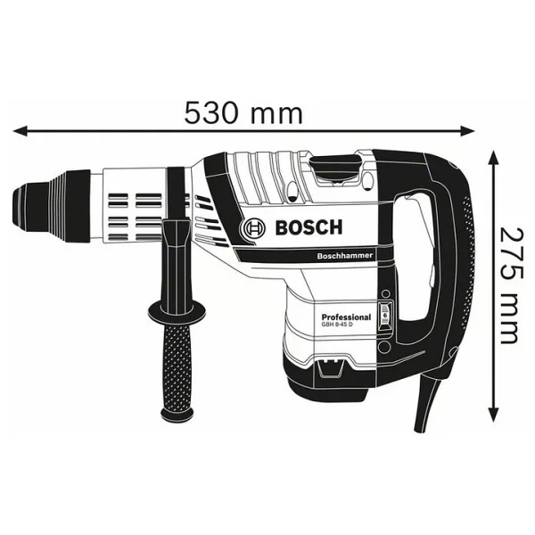 Bosch Gbh 8-45 D 1500 W Pnömatik Kırıcı-Delici - Görsel 2