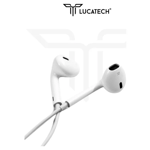Lucatech Samsung S25 / S25 Plus / S25 Ultra Uyumlu Type-C Girişli Kablolu Kulaklık - Beyaz - Görsel 3