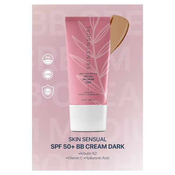 Skin Sensual Bb Krem Dark 50ml Spf50 Pa++++ Leke Karşıtı, Aydınlık Cilt Görünümü Uva/Uvb Koruma - Görsel 9