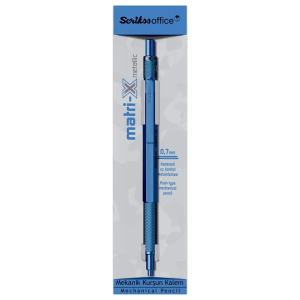 Scrikss Matri-X Metalik Mavi 0.7 Mm Versatil Uçlu Kalem - Görsel 5