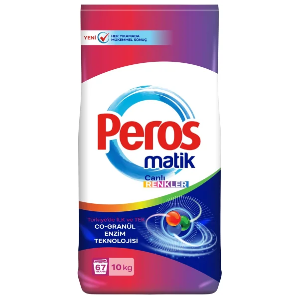 Peros Matik Canlı Renkler 10 Kg Toz Deterjan - Görsel 7