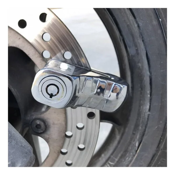 Alarmlı Motosiklet Bisiklet Disk Kilidi Falante Locks Fs8303 Krom (Kablosuz) - Standart - Görsel 5